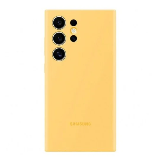 Samsung Silicone Case for Galaxy S24 Ultra - Yellow